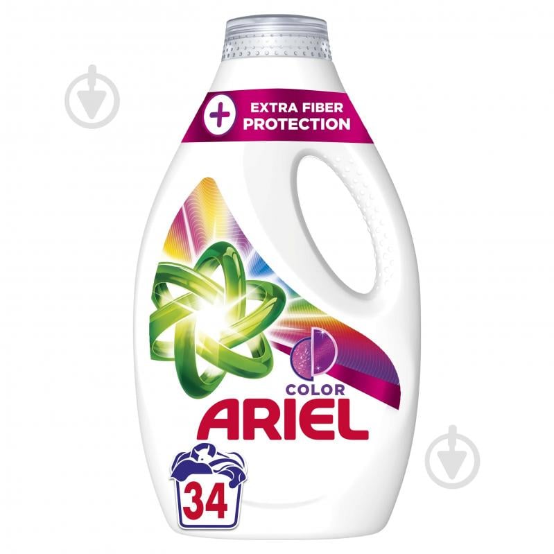 Гель для машинного прання Ariel Color + Захист волокон 1,7 л - фото 1
