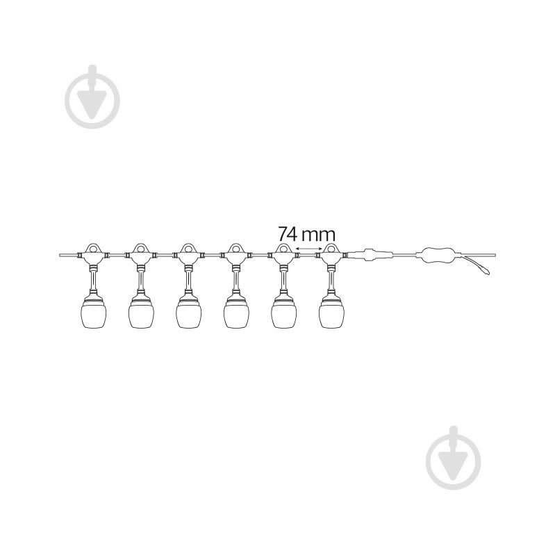 Гірлянда світлодіодна HOROZ ELECTRIC PARADISE вбудований світлодіод (LED) 24 ламп 18 м (022-005-0001-010) - фото 4