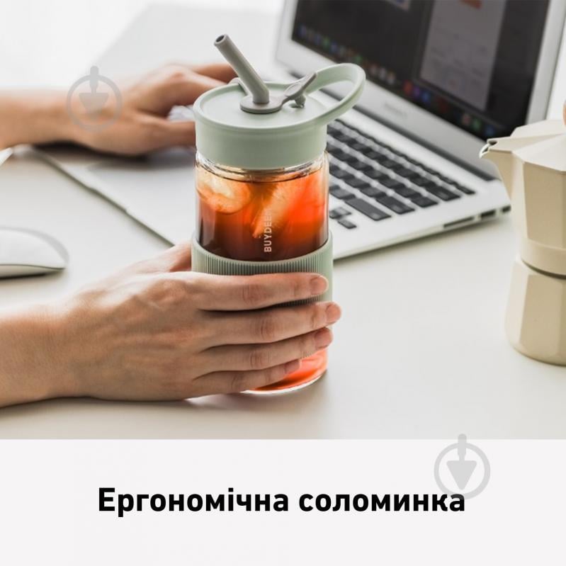 Пляшка для води BUYDEEM 500 мл Cozy Greenish (CD1017-CG) - фото 2 Пляшка для води BUYDEEM 500 мл Cozy Greenish (CD1017-CG) - фото 2