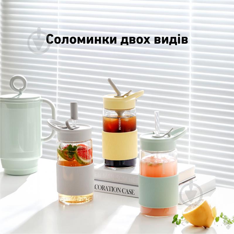 Пляшка для води BUYDEEM 500 мл Cozy Greenish (CD1017-CG) - фото 3 Пляшка для води BUYDEEM 500 мл Cozy Greenish (CD1017-CG) - фото 3
