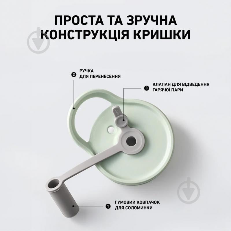 Пляшка для води BUYDEEM 500 мл Cozy Greenish (CD1017-CG) - фото 7 Пляшка для води BUYDEEM 500 мл Cozy Greenish (CD1017-CG) - фото 7