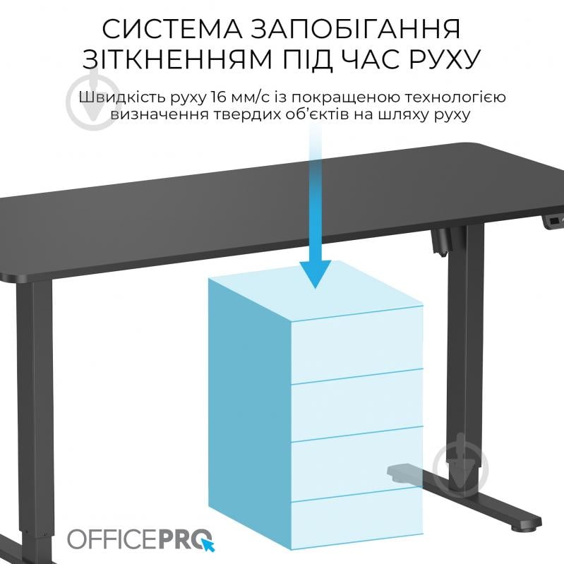 Стіл OfficePro ODE1670B Black - фото 10