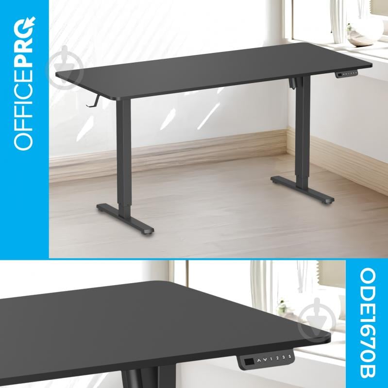 Стіл OfficePro ODE1670B Black - фото 3