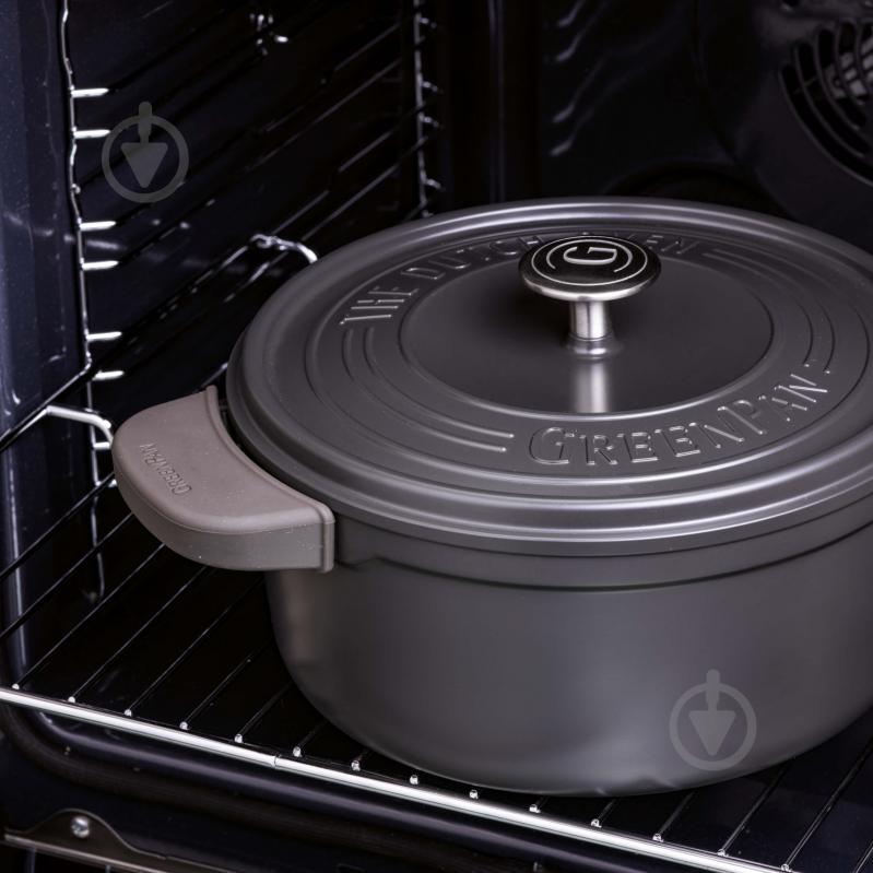 Кастрюля с крышкой GreenPan Featherweights, 28 см, 6,3 л черный (CC005057-001) - фото 5 Кастрюля с крышкой GreenPan Featherweights, 28 см, 6,3 л черный (CC005057-001) - фото 5