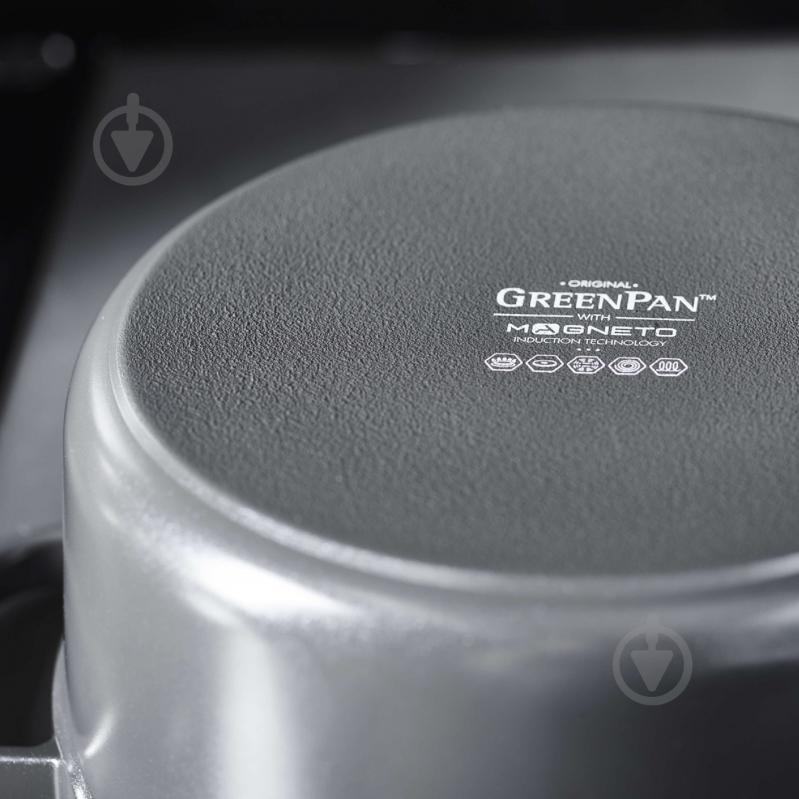 Кастрюля с крышкой GreenPan Featherweights, 28 см, 6,3 л черный (CC005057-001) - фото 3 Кастрюля с крышкой GreenPan Featherweights, 28 см, 6,3 л черный (CC005057-001) - фото 3