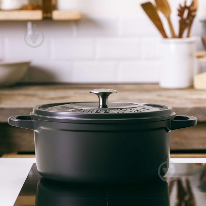 Кастрюля с крышкой GreenPan Featherweights, 28 см, 6,3 л черный (CC005057-001) - фото 4 Кастрюля с крышкой GreenPan Featherweights, 28 см, 6,3 л черный (CC005057-001) - фото 4