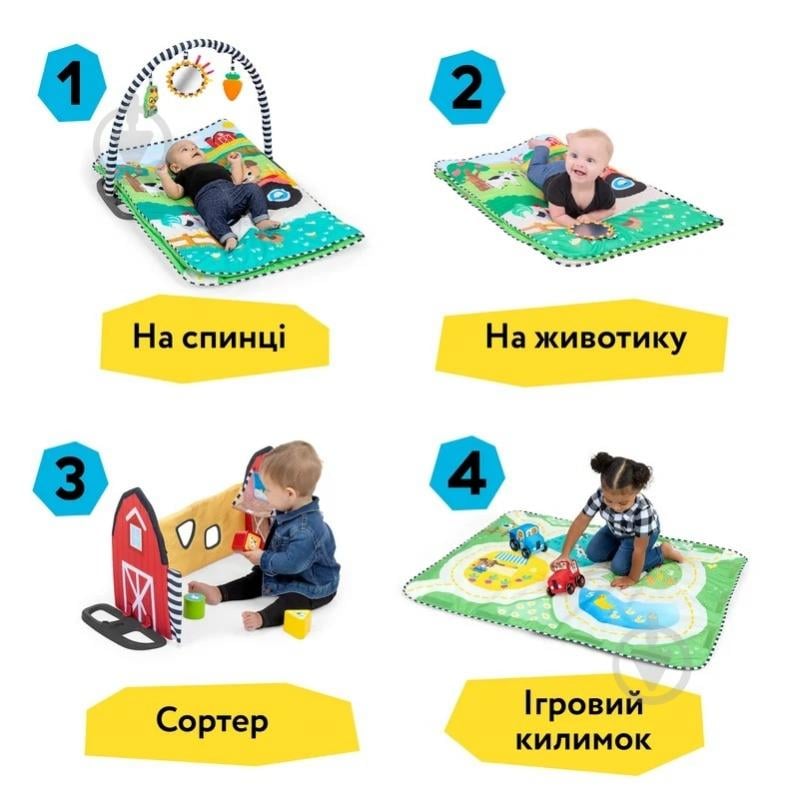Развивающий коврик Baby Einstein Busy Barnyard 17327 - фото 2