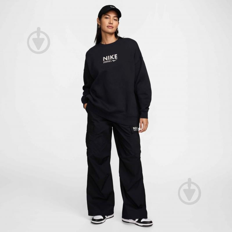 Свитшот Nike W NSW FLC OS CREW GLS HM4318-010 р.XL черный - фото 6