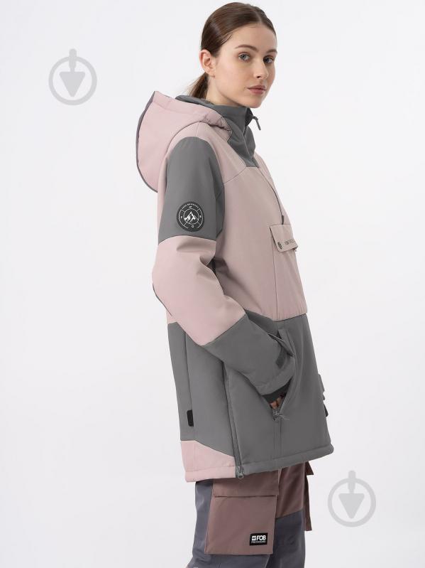 Анорак жіночий 4F SOFTSHELL JACKET F214 4FWAW23TSOFF214-83S р.L рожевий - фото 3