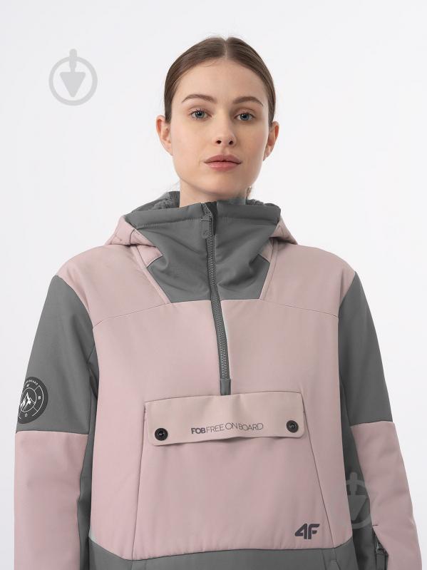 Анорак жіночий 4F SOFTSHELL JACKET F214 4FWAW23TSOFF214-83S р.M рожевий - фото 2