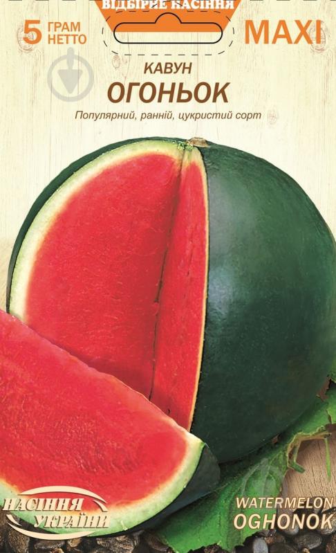 Насіння Насіння України кавун ОГОНЬОК 5 г - фото 1