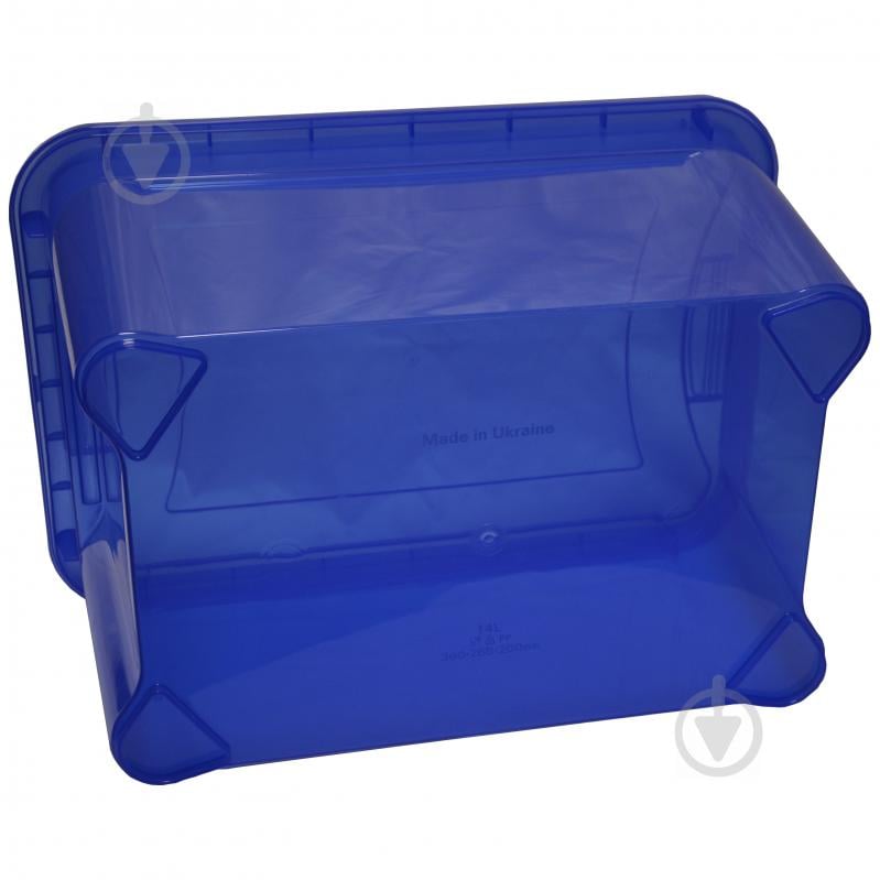 Контейнер для зберігання Ал-Пластик «Easy Box» 14 л синій 380x265x200 мм - фото 3