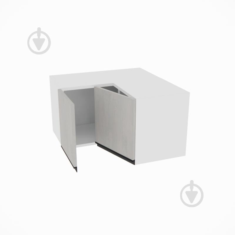 Шкаф Софи (А 60х60 прямой (320) левая) шелковый камень/белый Світ Меблів - фото 2 Шкаф Софи (А 60х60 прямой (320) левая) шелковый камень/белый Світ Меблів - фото 2