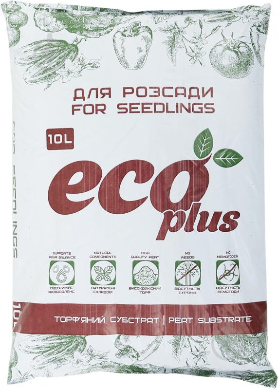 Субстрат торфяной Eco Plus для рассады 10 л - фото 1