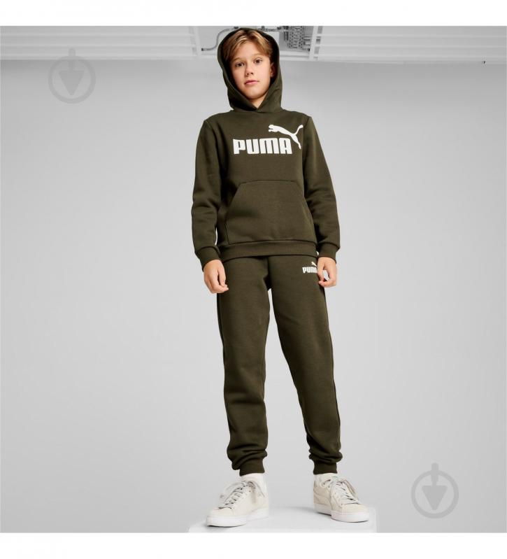 Джемпер Puma ESS Big Logo Hoodie 58696508 р.128 хаки - фото 5