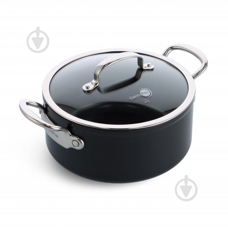 Кастрюля с крышкой GreenPan Barcelona Pro, 24 см, 4,9 л (CC005334-001) - фото 1 Кастрюля с крышкой GreenPan Barcelona Pro, 24 см, 4,9 л (CC005334-001) - фото 1