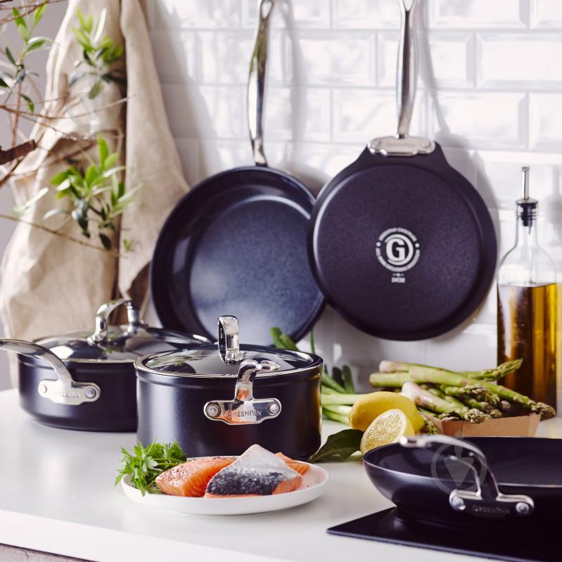 Кастрюля с крышкой GreenPan Barcelona Pro, 24 см, 4,9 л (CC005334-001) - фото 5 Кастрюля с крышкой GreenPan Barcelona Pro, 24 см, 4,9 л (CC005334-001) - фото 5