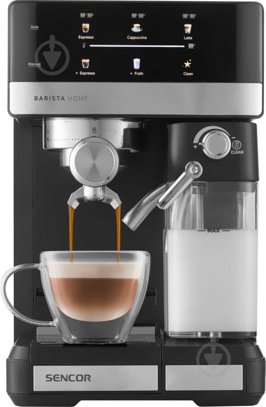 Кофеварка рожковая Sencor SES4060BK - фото 7