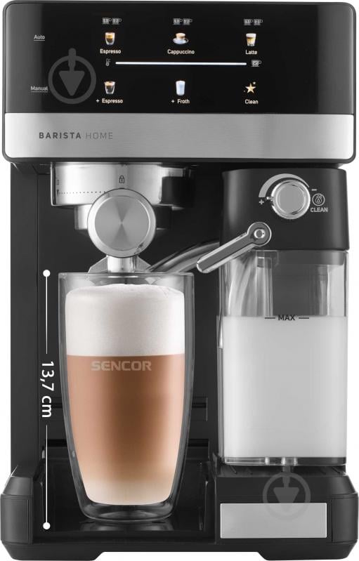 Кофеварка рожковая Sencor SES4060BK - фото 8
