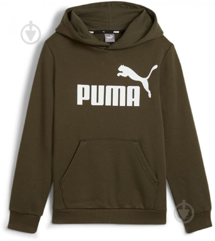 Джемпер Puma ESS Big Logo Hoodie 58696508 р.140 хакі - фото 1