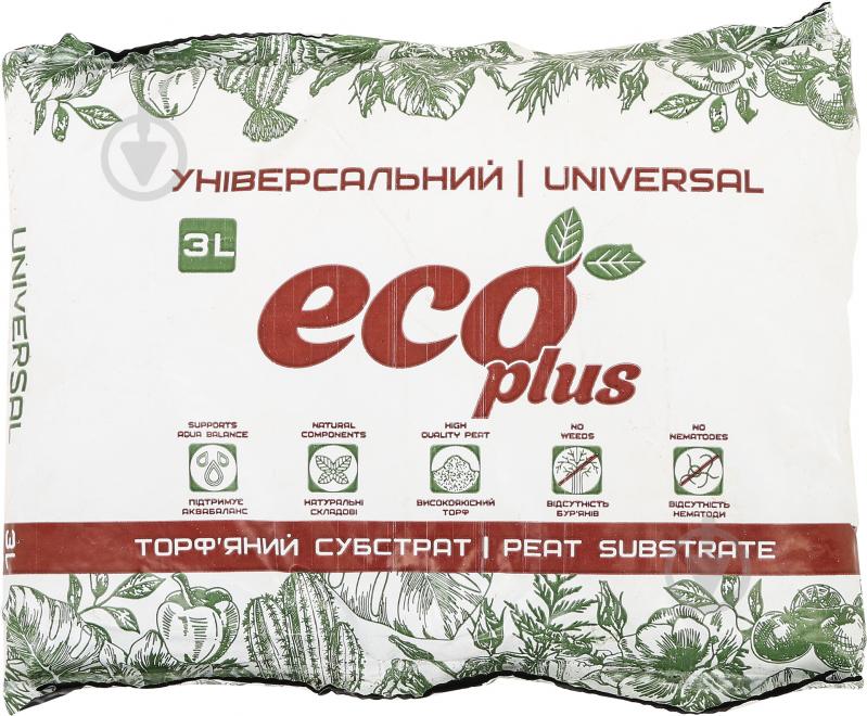 Торфосуміш Eco Plus універсальний 3 л - фото 1