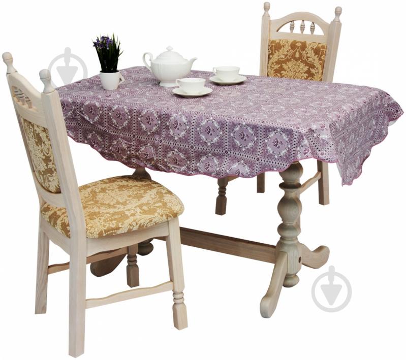 Скатерть Элегант винил 120x152 см фиолетовый Lotti - фото 1