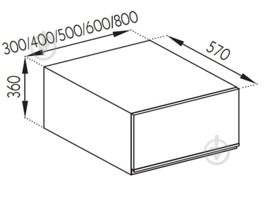 Шафа Софі (А 60 (570)) кашемір/білий Світ Меблів - фото 5 Шафа Софі (А 60 (570)) кашемір/білий Світ Меблів - фото 5