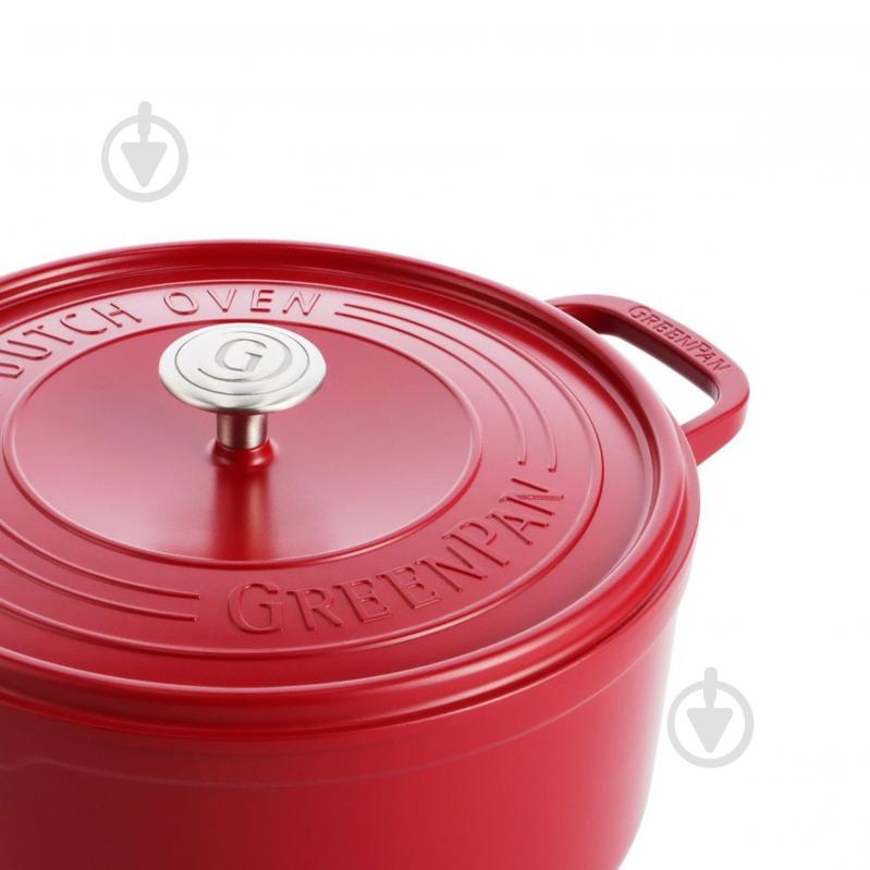 Кастрюля с крышкой GreenPan Featherweights 22 см 3,3 л красный (CC005432-001) - фото 2 Кастрюля с крышкой GreenPan Featherweights 22 см 3,3 л красный (CC005432-001) - фото 2