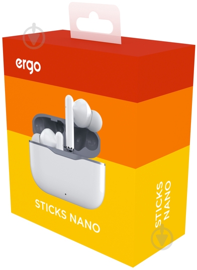 Bluetooth-гарнитура Ergo Sticks Nano white (BS-710W) - фото 8