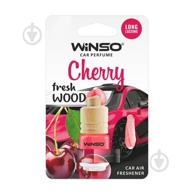 Ароматизатор подвесной WINSO Fresh WOOD Cherry 530340 4 мл - фото 1