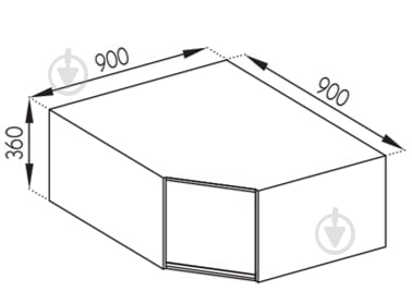 Шафа Софі (А 90х90 права) білий/білий Світ Меблів - фото 5 Шафа Софі (А 90х90 права) білий/білий Світ Меблів - фото 5
