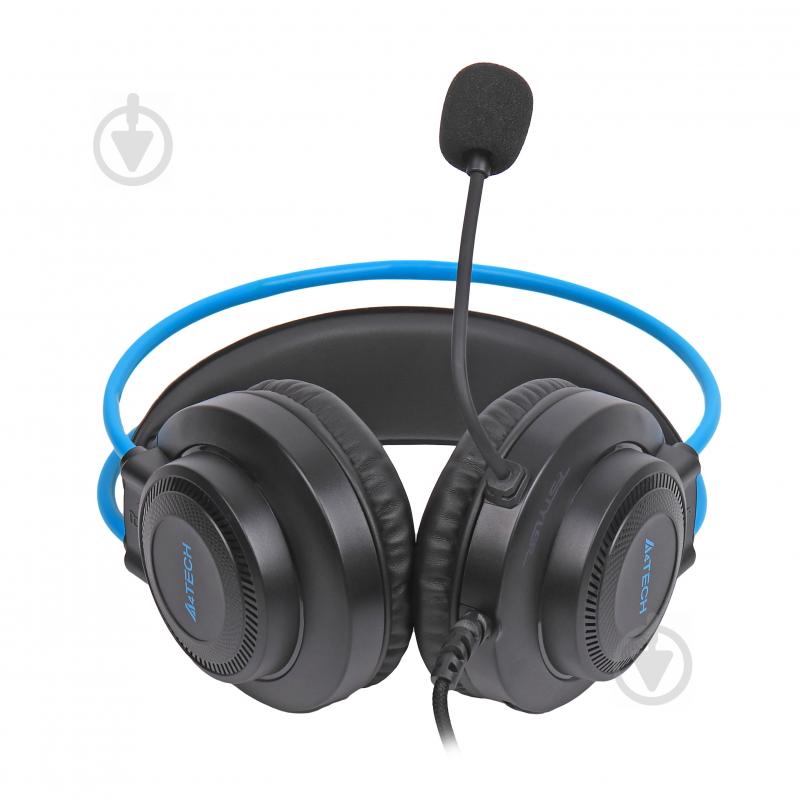 Наушники A4Tech FH200U (Blue) grey (FH200U (Blue)) Fstyler USB Stereo Headphone - фото 2