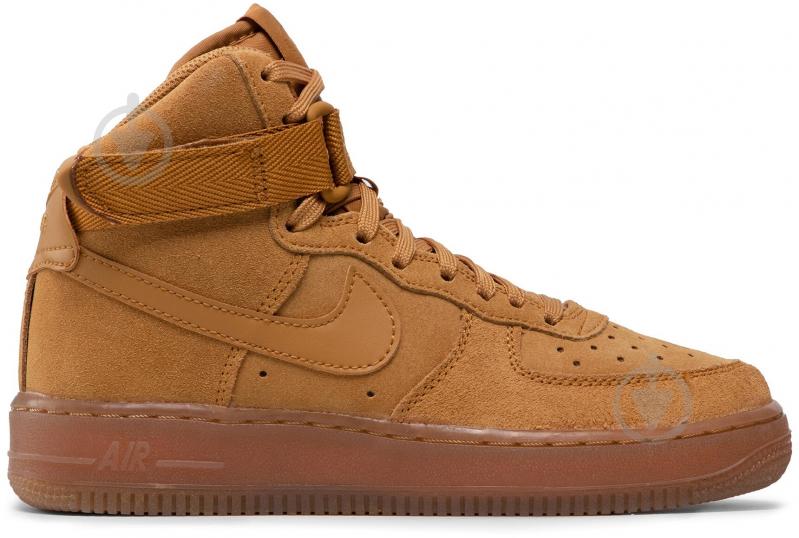 Кросівки дитячі демісезонні Nike AIR FORCE 1 HIGH LE (GS) CK0262-700 р.35,5 коричневі - фото 1