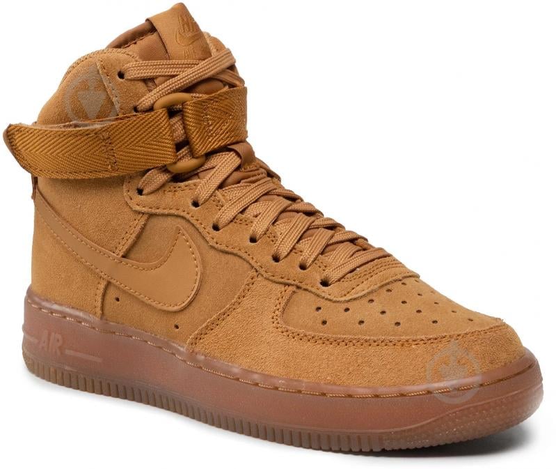 Кросівки дитячі демісезонні Nike AIR FORCE 1 HIGH LE (GS) CK0262-700 р.35,5 коричневі - фото 2