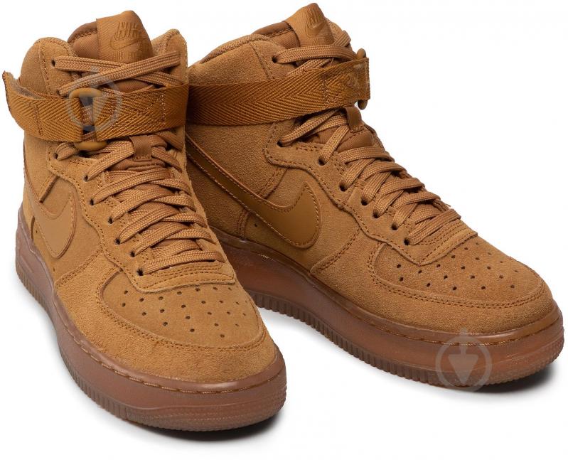 Кросівки дитячі демісезонні Nike AIR FORCE 1 HIGH LE (GS) CK0262-700 р.35,5 коричневі - фото 3