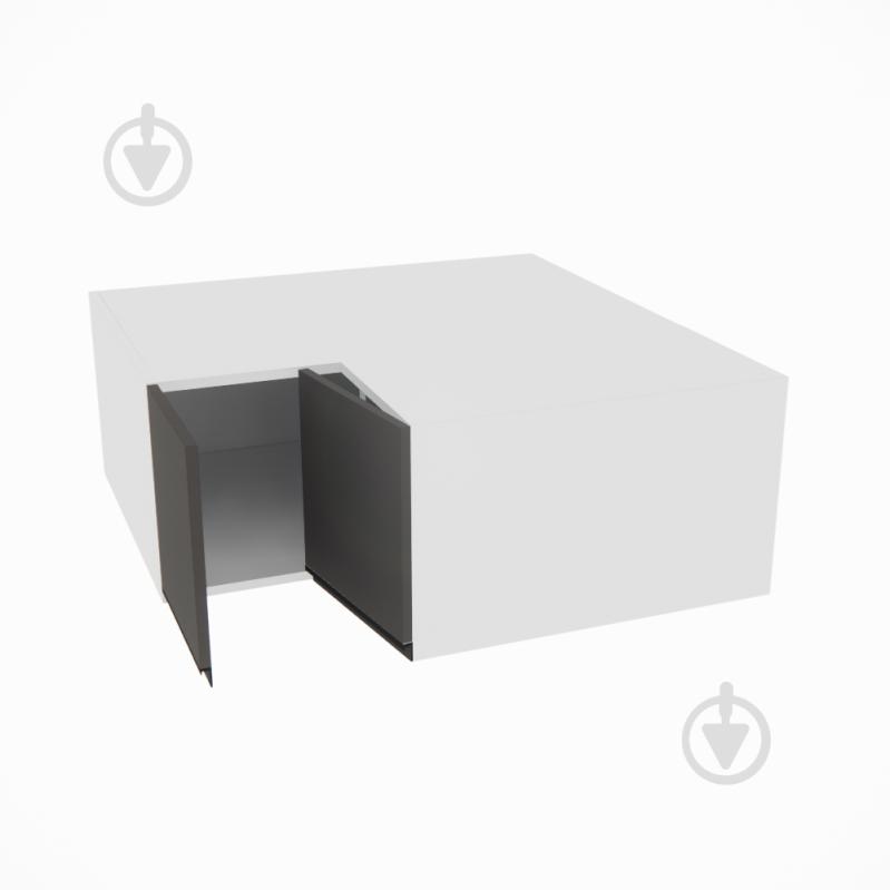 Шафа Софі (А 90х90 прямий (570) ліва) графіт сірий/білий Світ Меблів - фото 2 Шафа Софі (А 90х90 прямий (570) ліва) графіт сірий/білий Світ Меблів - фото 2