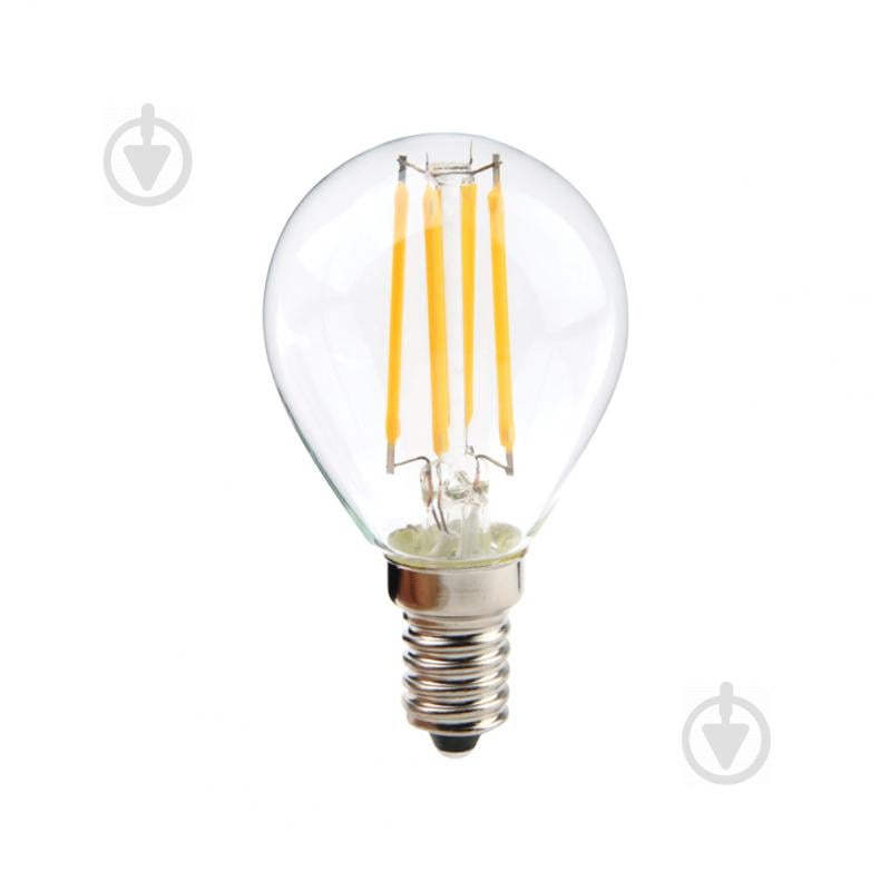 Лампа світлодіодна LightMaster FIL Deco P45 6,5 Вт E14 2700 К 220 В прозора LB-657 - фото 1