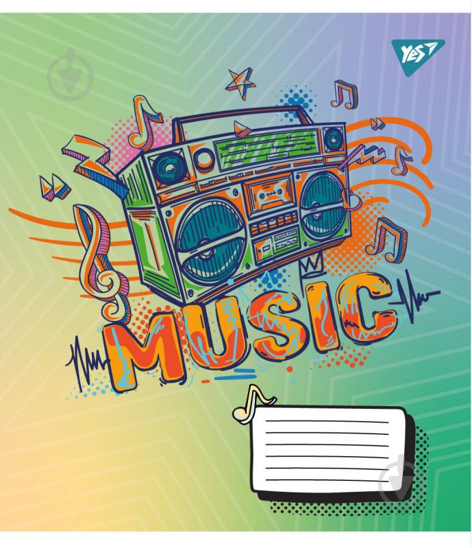 Зошит для нот Colours of music А5 12 аркушів 1 вересня - фото 3