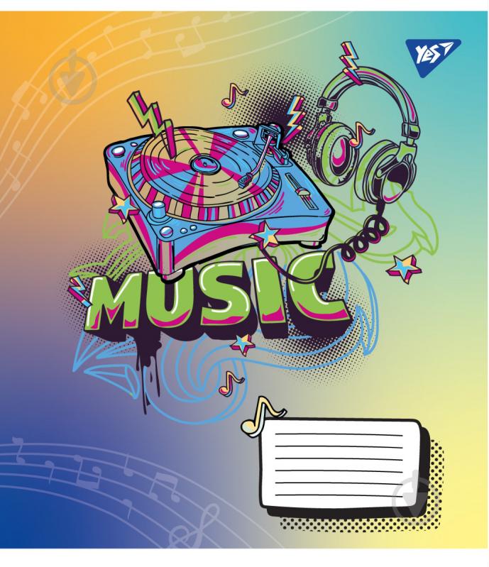 Зошит для нот Colours of music А5 12 аркушів 1 вересня - фото 4