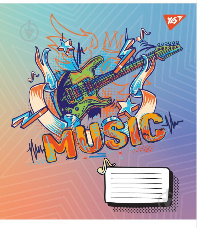 Зошит для нот Colours of music А5 12 аркушів 1 вересня - фото 5