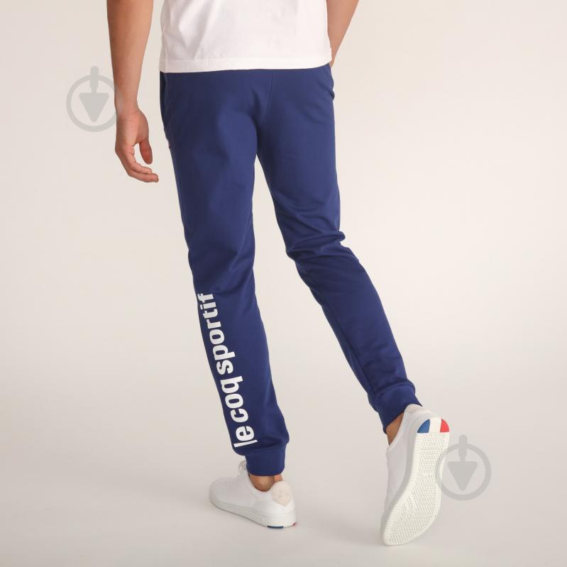 Брюки Le Coq Sportif ESS SAISON PANT SLIM N1 1921041-LCS р. S синий - фото 4