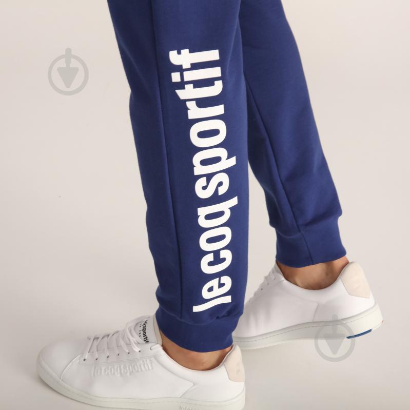 Брюки Le Coq Sportif ESS SAISON PANT SLIM N1 1921041-LCS р. S синий - фото 5