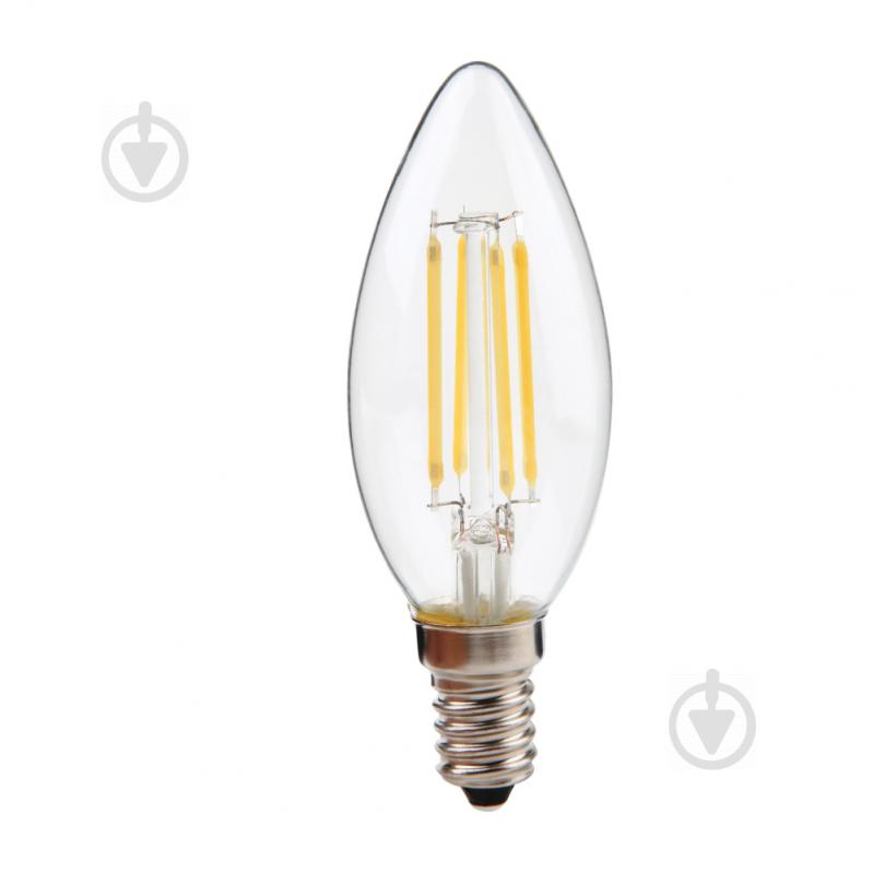 Лампа світлодіодна LightMaster FIL Deco C37 6,5 Вт E14 2700 К 230 В прозора LB-658 - фото 1