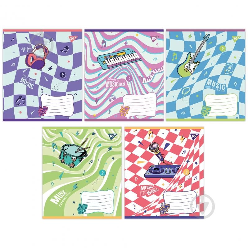 Зошит для нот Music and dreams А5 12 аркушів YES - фото 1 Зошит для нот Music and dreams А5 12 аркушів YES - фото 1