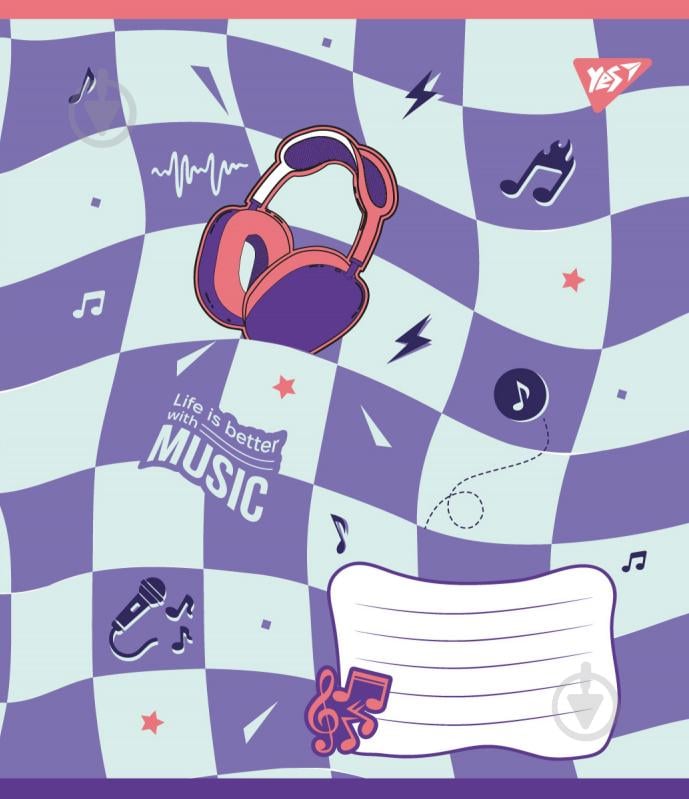 Зошит для нот Music and dreams А5 12 аркушів YES - фото 2 Зошит для нот Music and dreams А5 12 аркушів YES - фото 2