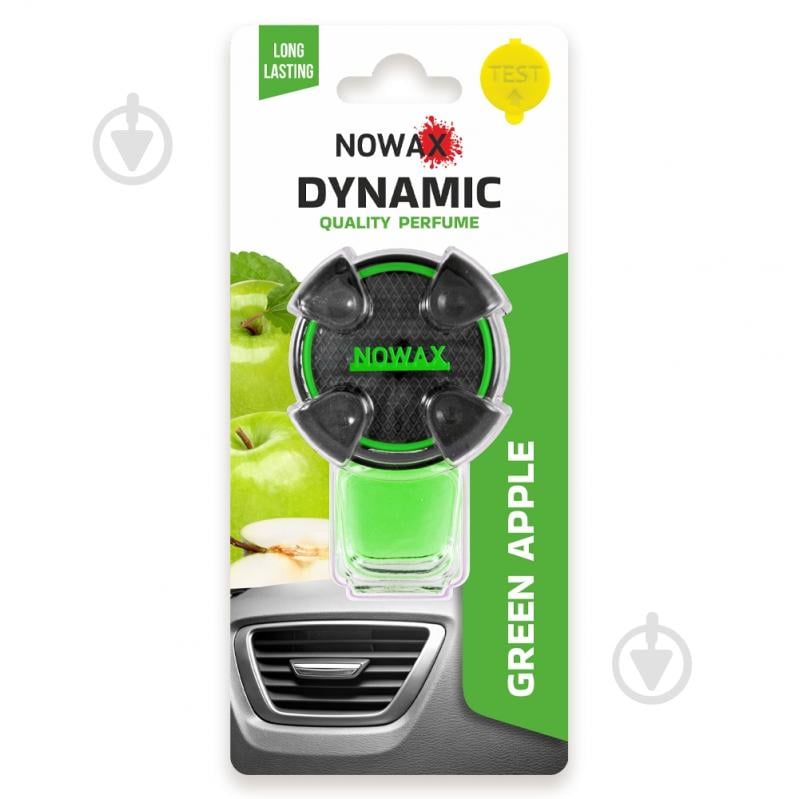Ароматизатор подвесной Nowax Dynamic Green Apple NX07790 63 мл - фото 1