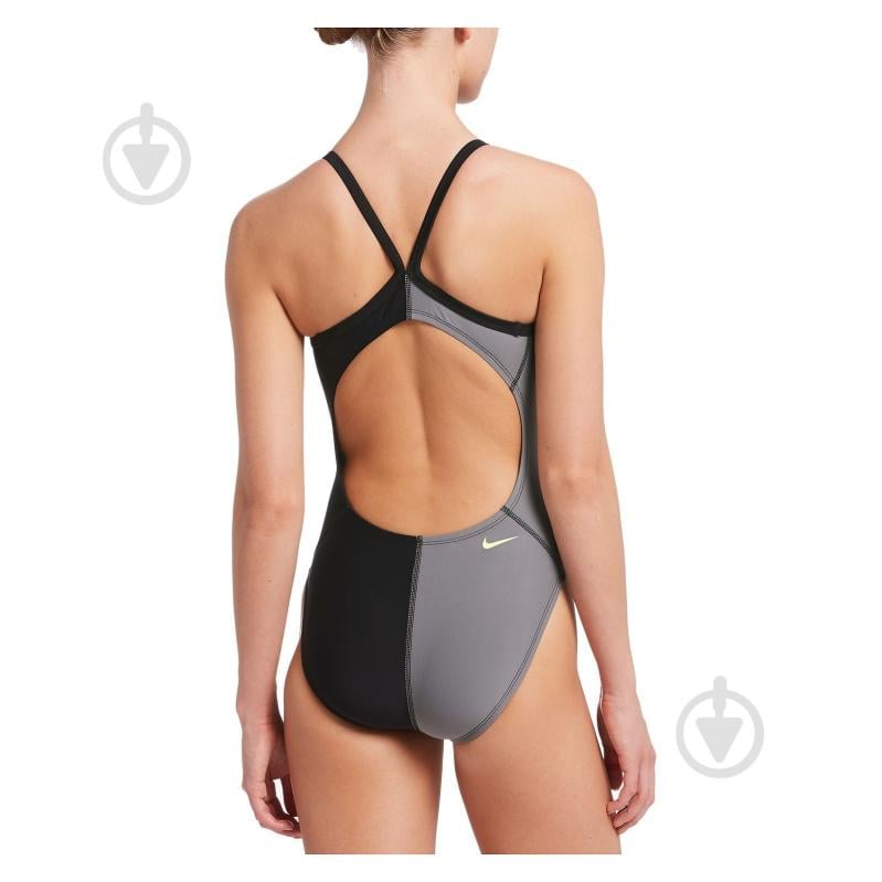 Купальник Nike NESS9050-001 NESS9050-001 черный с серым - фото 2