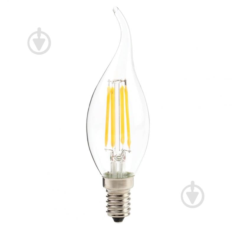 Лампа світлодіодна LightMaster FIL Deco CF37 6,5 Вт E14 4000 К 220 В прозора LB-659 - фото 1