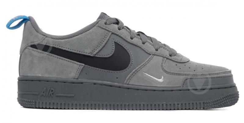 Кросівки дитячі демісезонні Nike AIR FORCE 1 GS DQ1097-001 р.36,5 сірі - фото 1