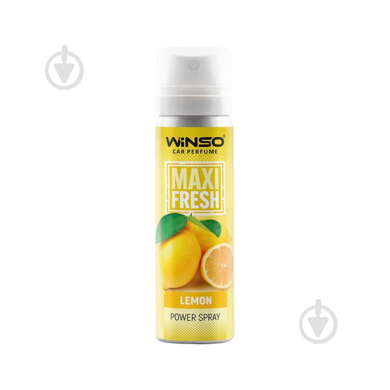Ароматизатор подвесной WINSO Maxi Fresh Lemon 830360 75 мл - фото 1 Ароматизатор подвесной WINSO Maxi Fresh Lemon 830360 75 мл - фото 1